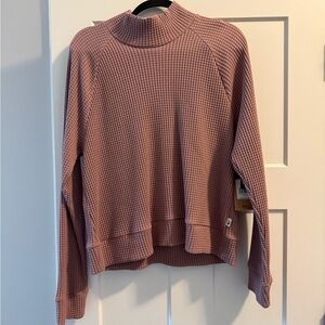 The North Face Mauve Waffle Knit Top